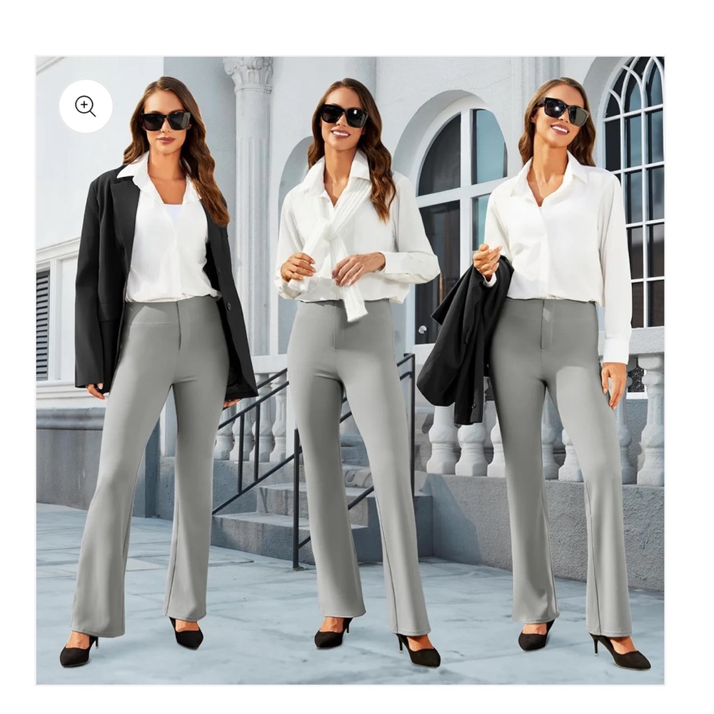 Elegant Women's Gray Flare Pants
